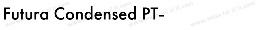 Futura Condensed PT字体转换